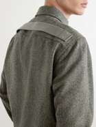 Rick Owens - Mélange Wool Overshirt - Green