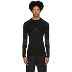 Givenchy Black and Blue Athletic Sweater