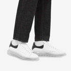 Alexander McQueen Men's Air Bubble Wedge Sole Sneakers in White/Black