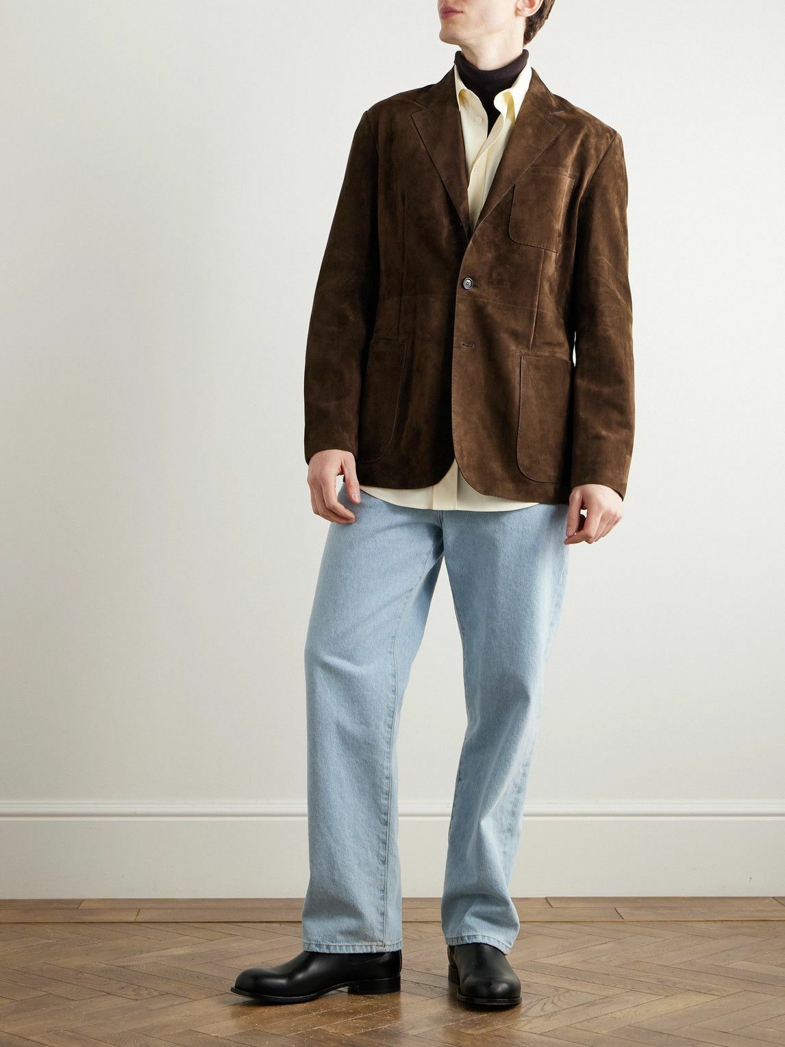 Dunhill - Suede Blazer - Brown