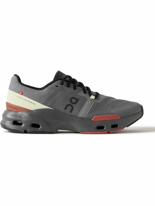 Photo: ON - Cloudpulse Rubber-Trimmed Mesh Sneakers - Gray