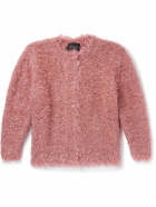 Simone Rocha - Tinsel Metallic Textured-Knit Cardigan - Pink