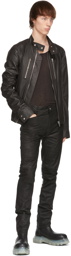 Rick Owens Black IES Leather Jacket