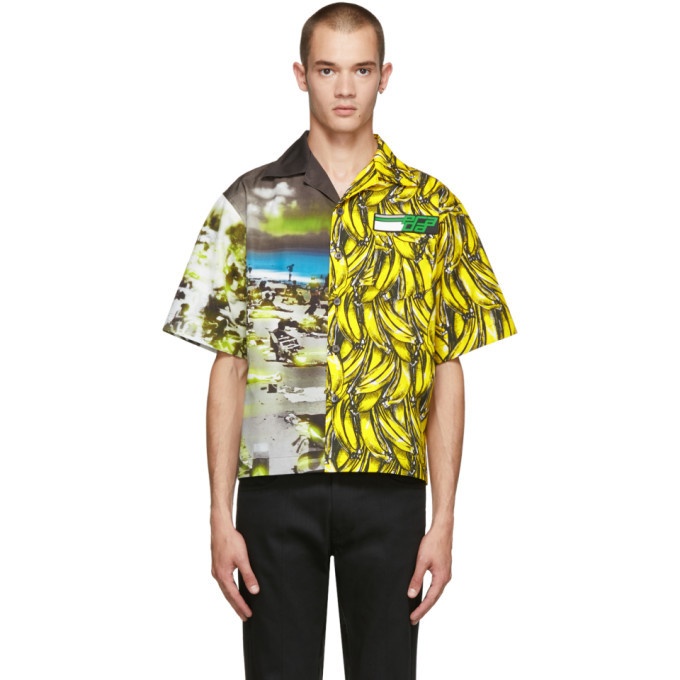 Photo: Prada Multicolor Short Sleeve Bananas and Beach Shirt