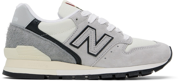 Photo: New Balance Gray & Beige Made In USA 996 Sneakers