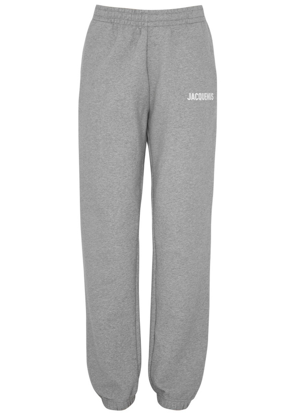 Photo: Jacquemus Le Jogging Logo Cotton Sweatpants Grey