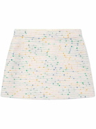 Bonpoint Kids White Tonka Tweed Mini Skirt