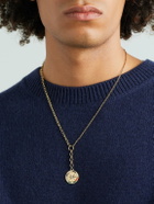 Foundrae - Internal Compass 18-Karat Gold, Enamel and Diamond Necklace