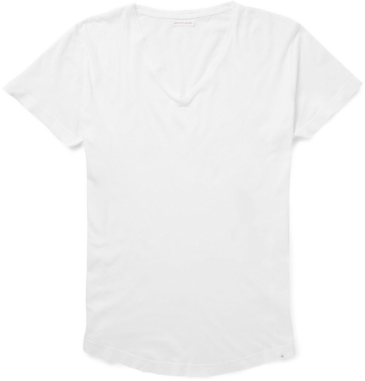 Photo: Orlebar Brown - OB-V Slim-Fit Cotton-Jersey T-Shirt - Men - White