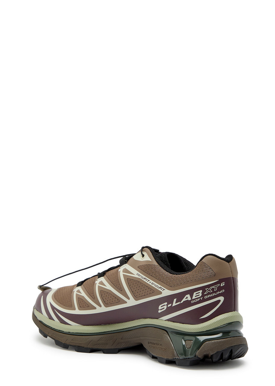 Salomon XT-6 Panelled Mesh Sneakers Brown