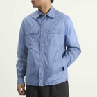 Moncler Men's Nylon Ripstop Shirt Jacket in Blue