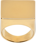 Dries Van Noten Gold Square Signet Ring