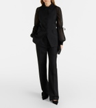 Nina Ricci Sheer silk blouse