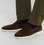 Loro Piana - Summer Walk Suede Loafers - Men - Brown