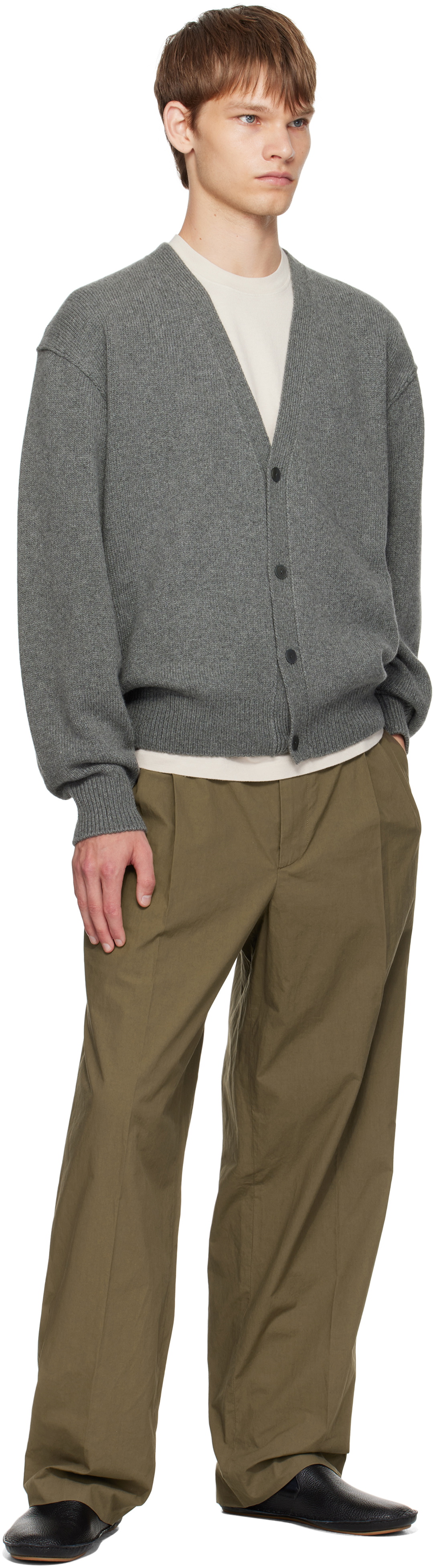 The Row Gray Mats Cardigan