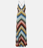 Missoni Open-back lamé maxi dress
