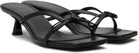 ANINE BING Black Jackie Heeled Sandals