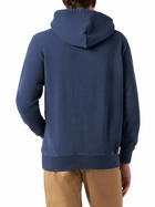 MC2 Saint Barth Man Blue Hoodie With St. Barth Terry Patch