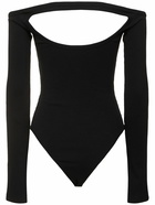 COURREGES Hyperbole 90s Ribbed Cotton Bodysuit