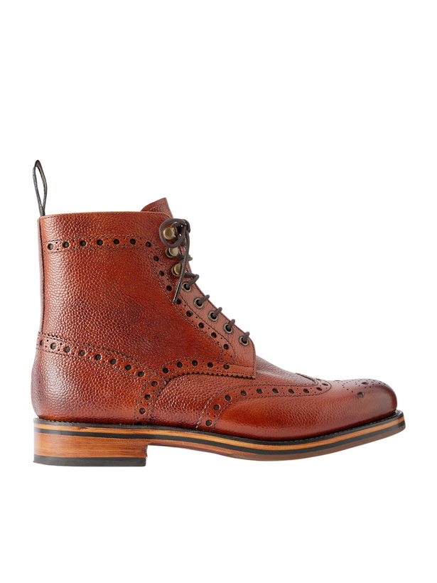 Photo: Grenson - Fred Full-Grain Leather Lace-Up Boots - Brown