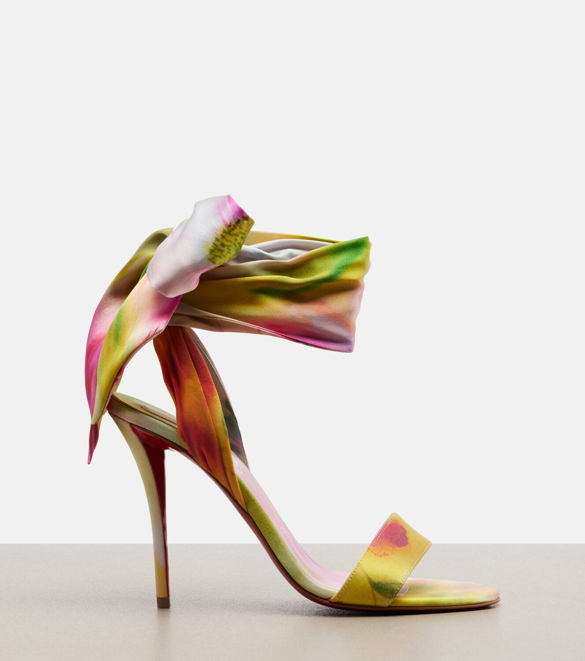 Christian Louboutin Miss Z Sandal Du Désert satin sandals