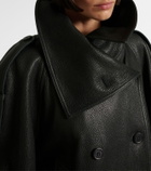 Acne Studios Double-breasted leather jacket