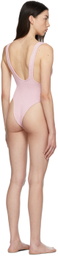 Reina Olga Pink Scrunch Ruby One-Piece Swimsuit