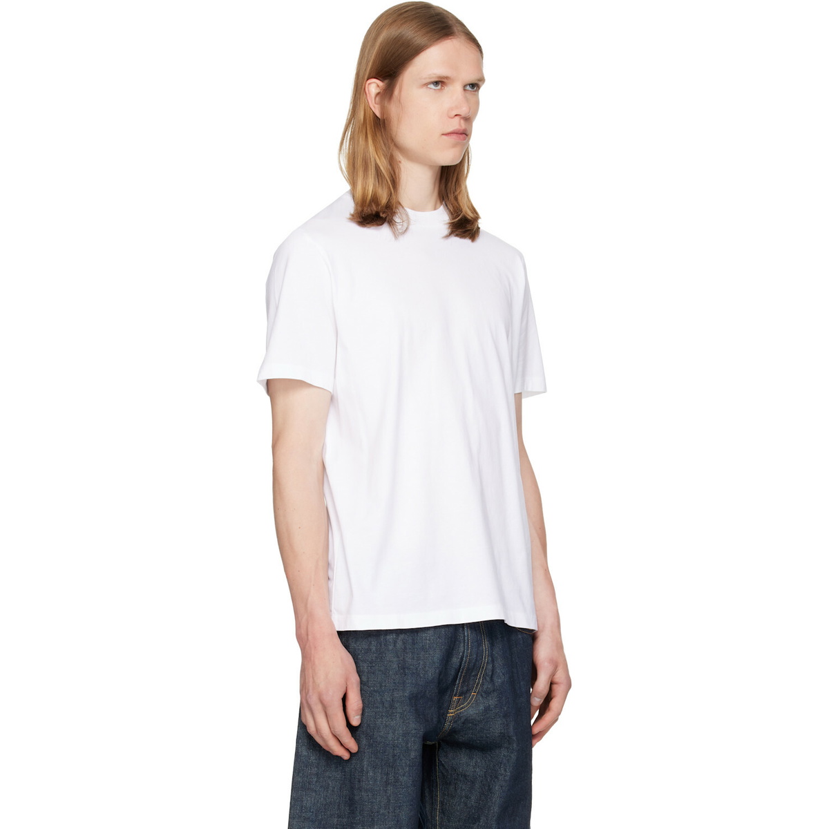 Jil Sander White Crew-Neck T-shirt