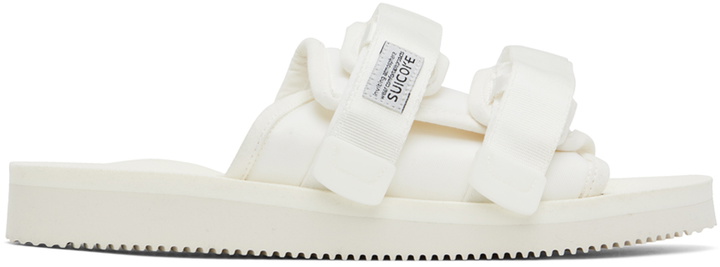 Photo: Suicoke White MOTO-Cab Sandals