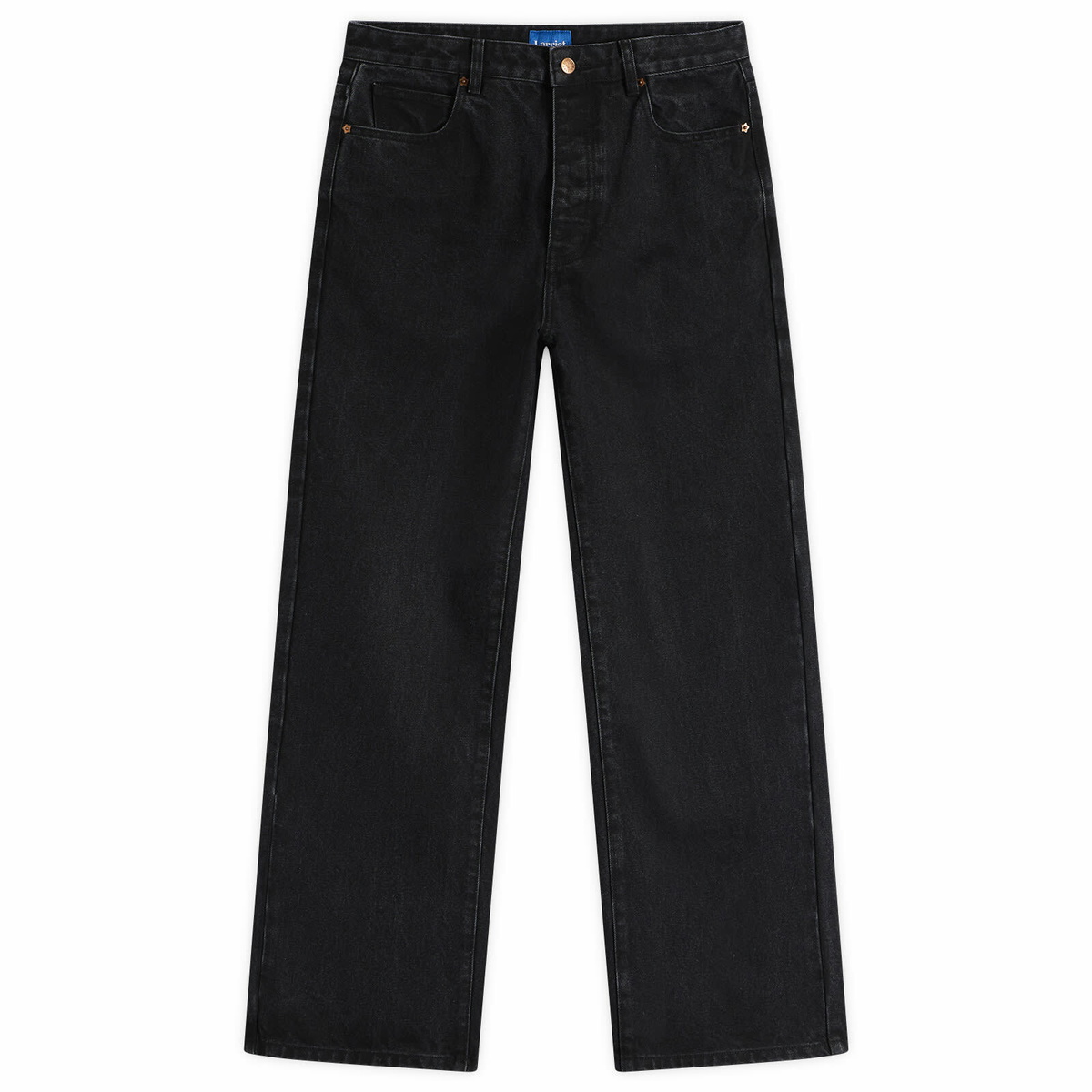 Larriet Men's Walé Wide Leg Jean in Black