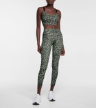 Varley Cometa leopard-print sports bra