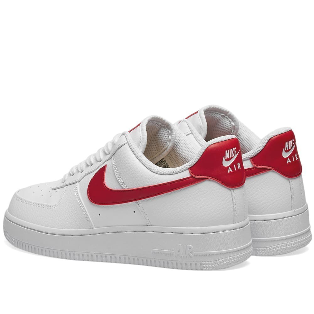 Nike Air Force 1 07 W White, Red & Gold