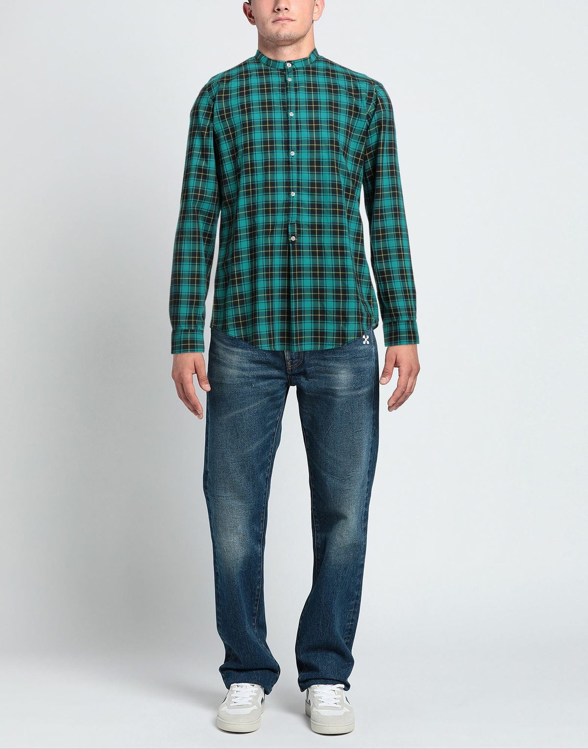 Massimo Alba Mens Shirt Emerald in Green