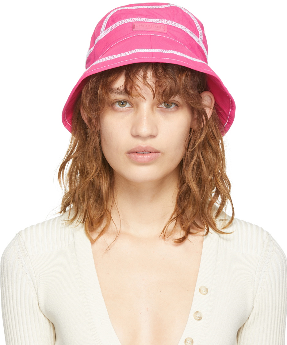 Jacquemus Pink 'Le Bob Frescu' Bucket Hat Jacquemus