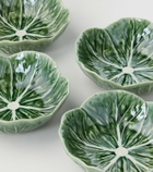 Bordallo Pinheiro Cabbage set of 4 earthenware bowls