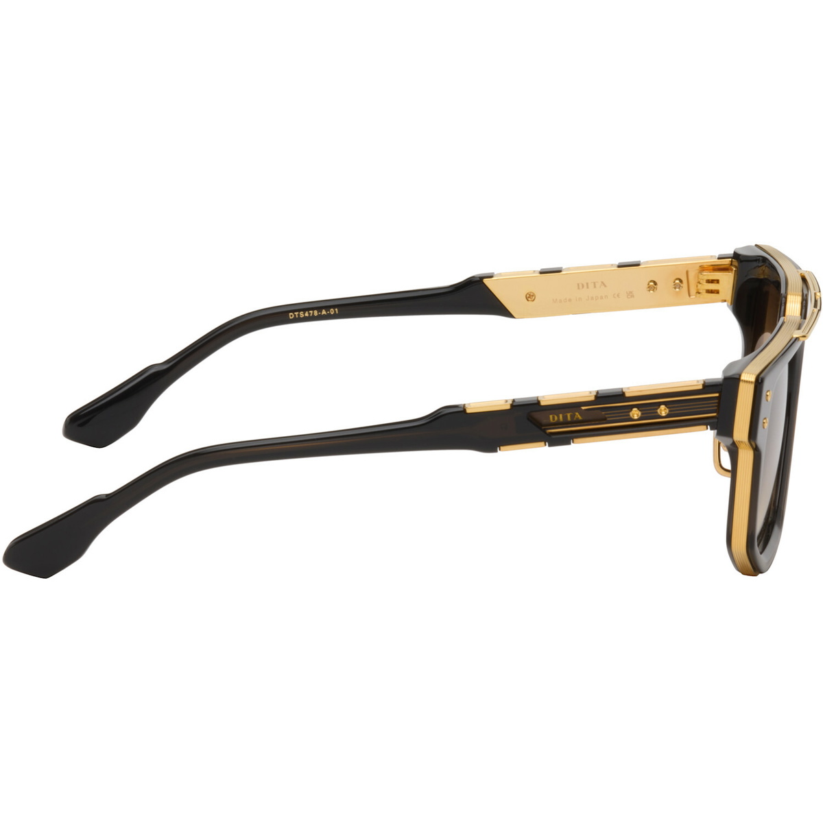 Dita Black & Gold Mach-Nine Sunglasses