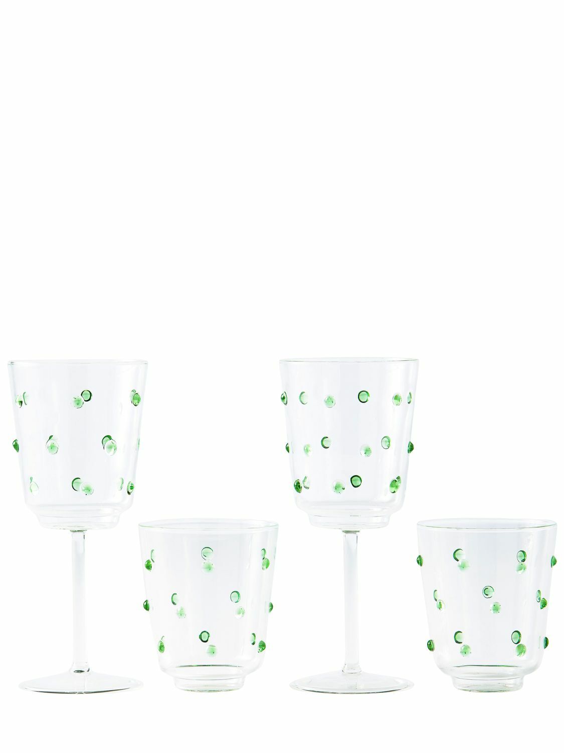 POLSPOTTEN Set Of 2 Nob Wine Glasses