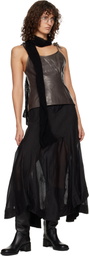 OUR LEGACY Black Petti Midi Skirt