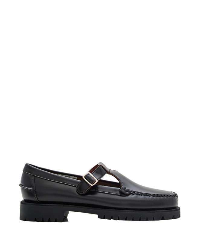 Photo: Sebago Georgina Lug Leather Loafer With T-bar