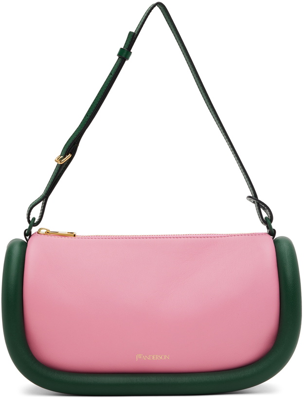 Photo: JW Anderson Pink & Green Bumper-15 Bag