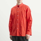 Willy Chavarria Men's Veterano Long Sleeve Shirt in Red Hot