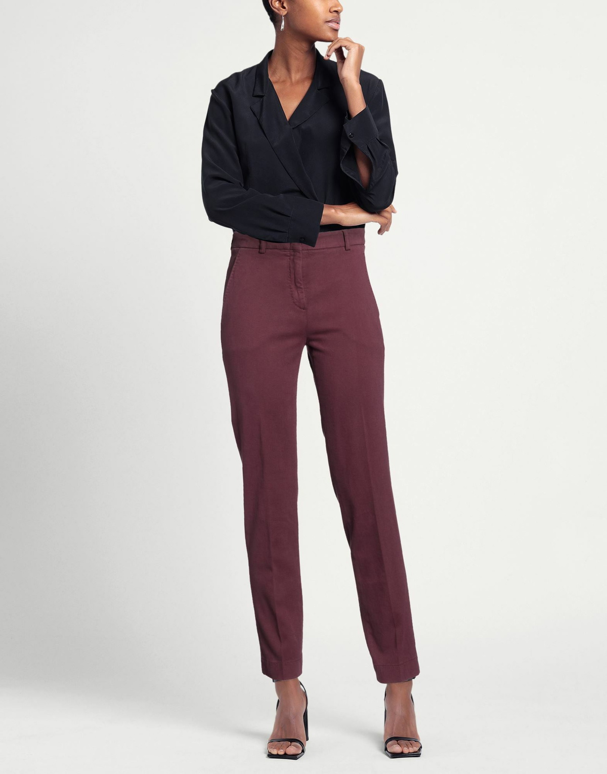 Slowear Womens Pants Plum