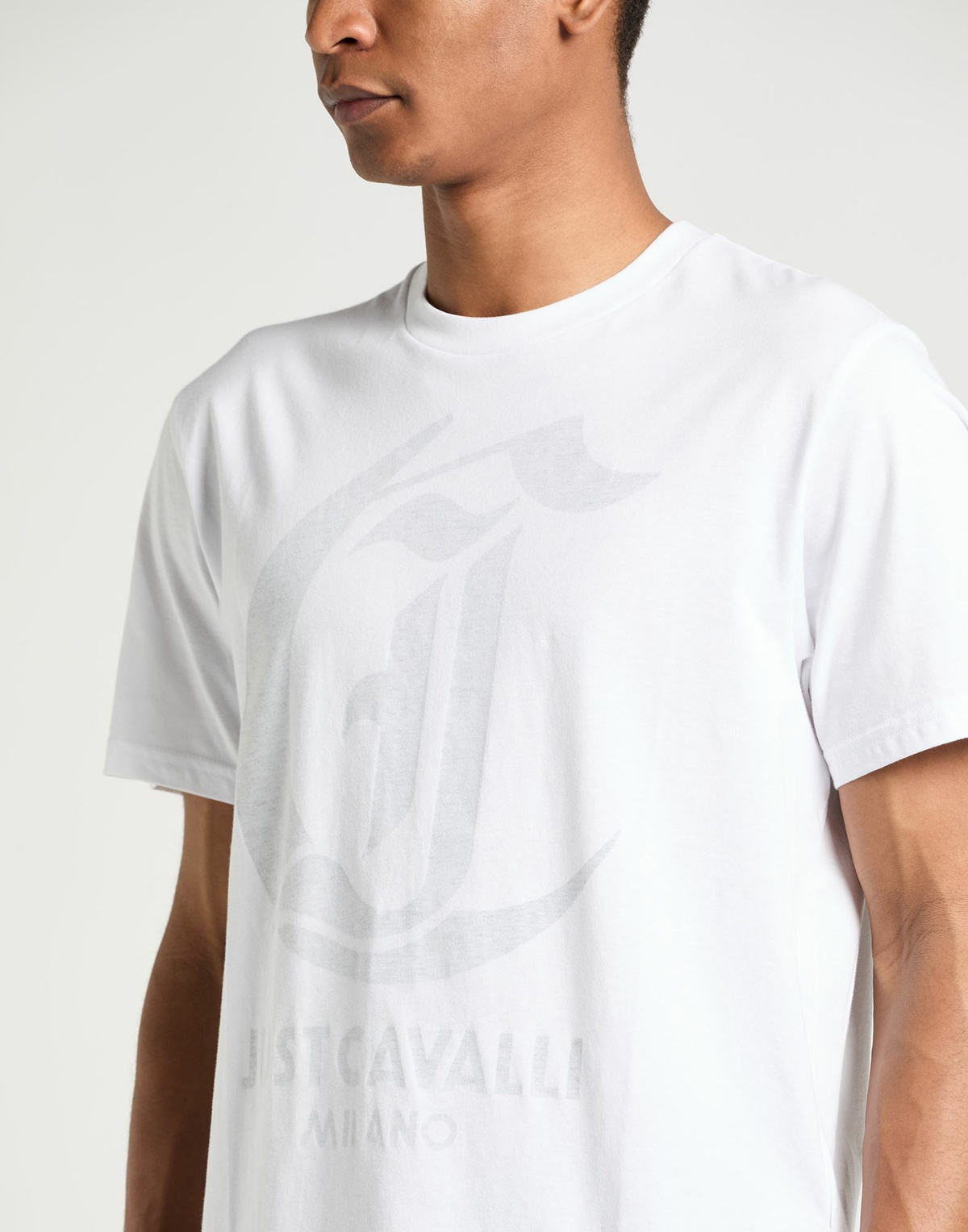 Just Cavalli Mens T-shirt in White