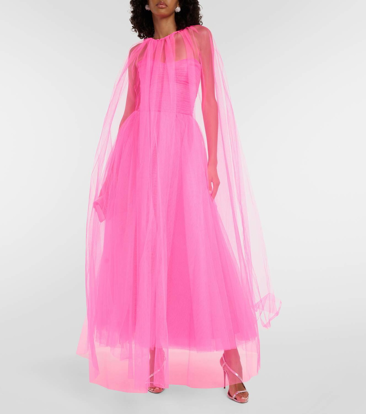 monique lhuillier pink tulle dress Spring-2019-Monique-Lhuillier
