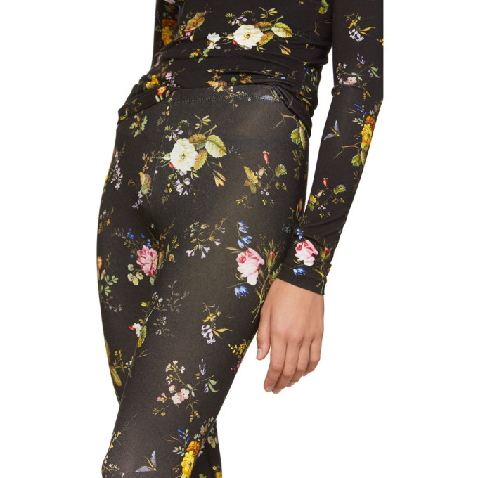 R13 Black Floral Leggings R13