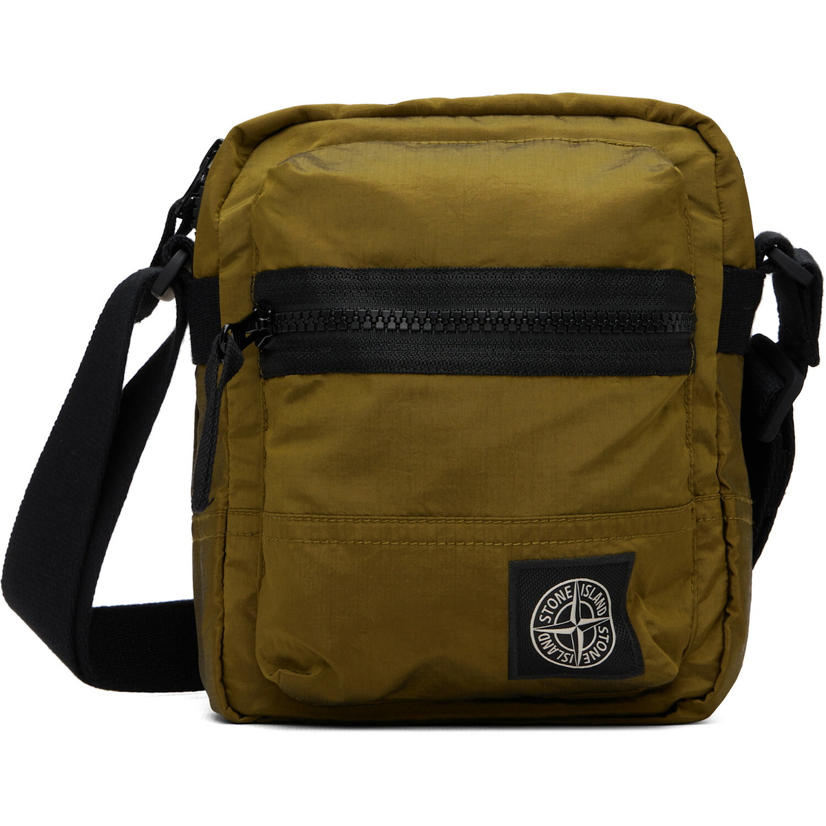 Stone Island Khaki 9200015 Coated Nylon Metal ECONYL Bag