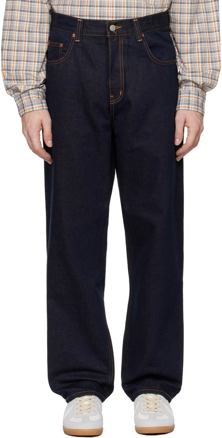 DOCUMENT Indigo Double Face Denim 5-Pocket Jeans
