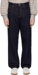 DOCUMENT Indigo Double Face Denim 5-Pocket Jeans
