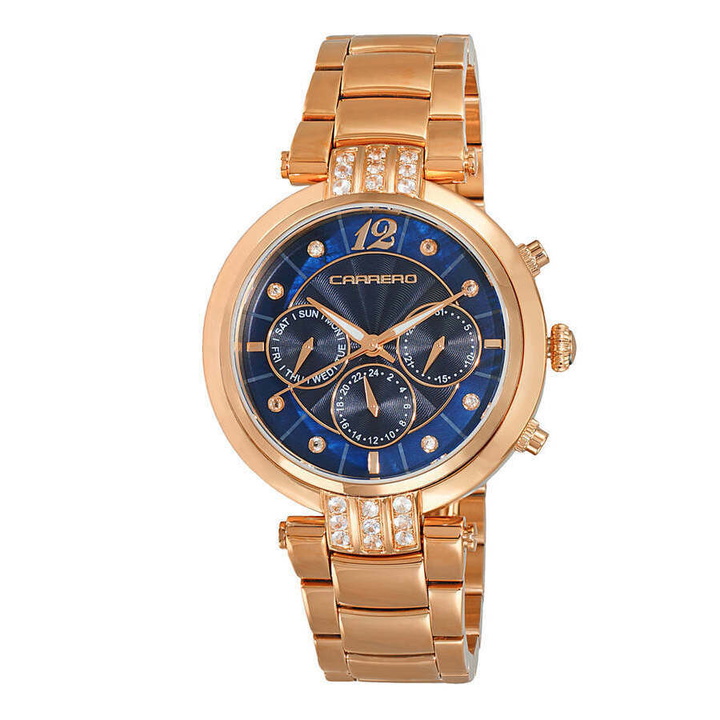 Photo: Torino Carrero Adelina GMT Quartz Blue Dial Ladies Watch CL1R03BUJ