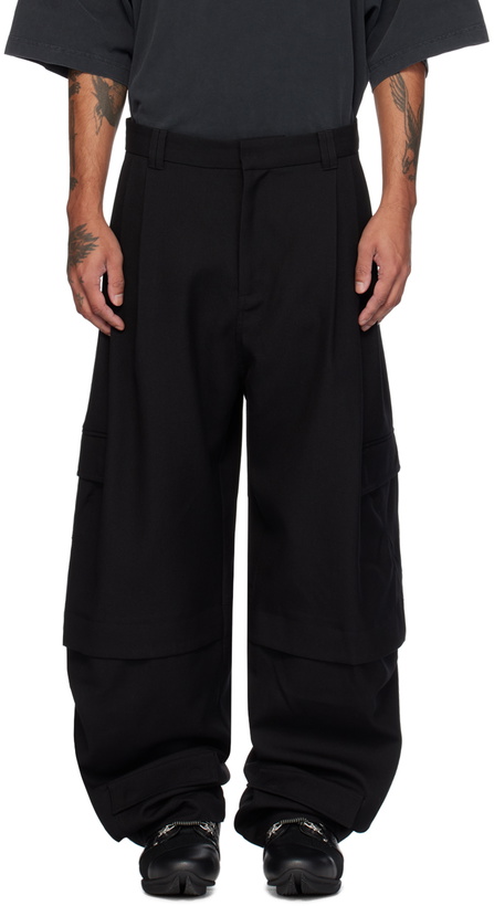 Photo: NAMESAKE Black Cassell Layered Cargo Pants